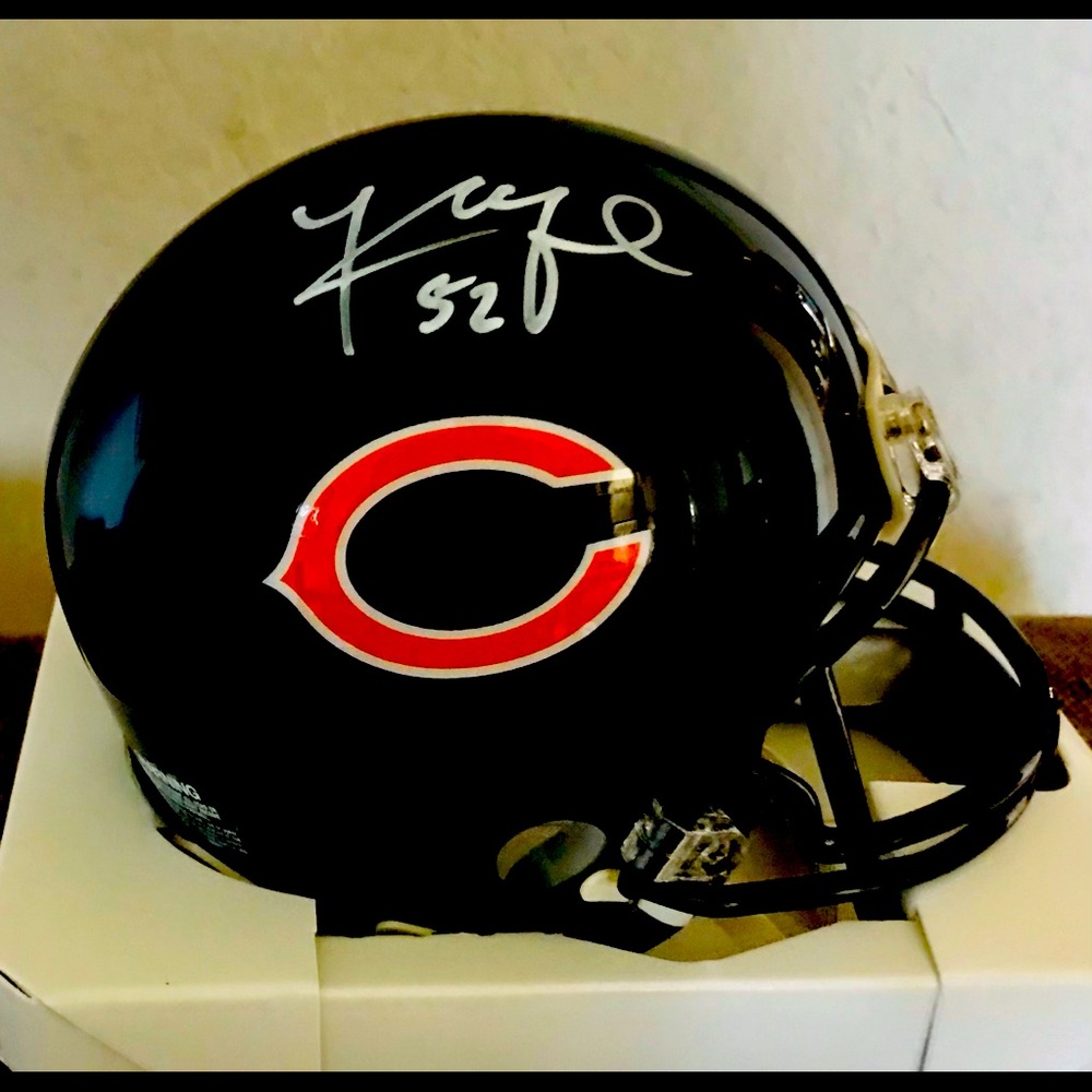 Kahlil Mack Autographed Bears Riddell NFL Mini Helmet